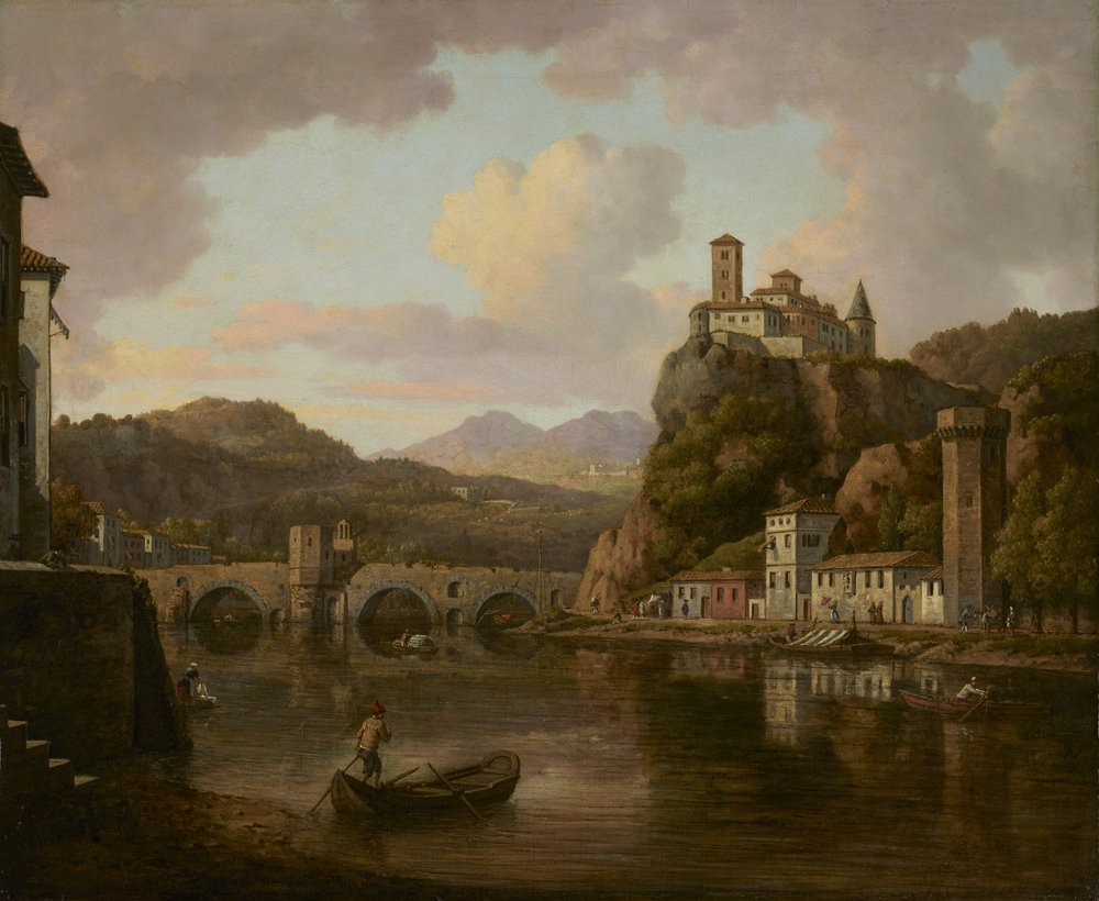Castle on the Rhône River, France by William Marlow
