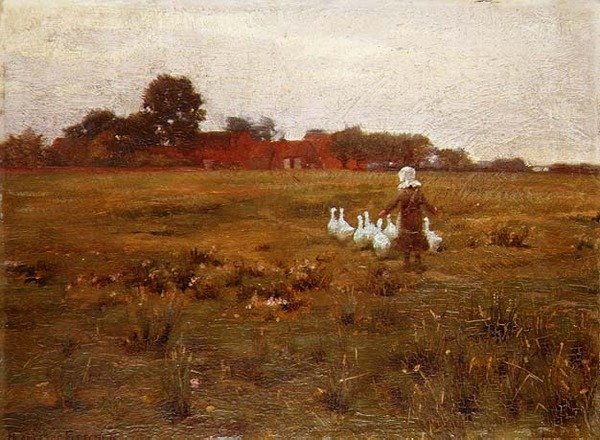 The Goose Girl by William Teulon Blandford Fletcher