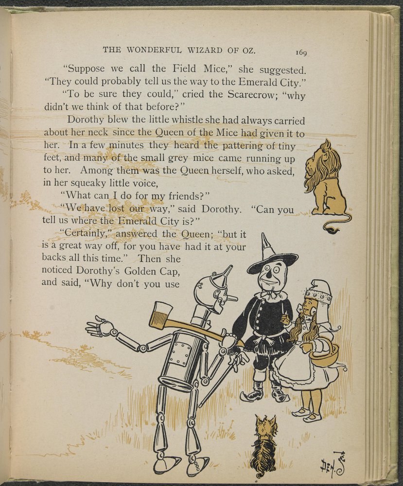 Illustration from "The Wonderful Wizard of Oz" by Lyman Frank Baum by William Wallace Denslow