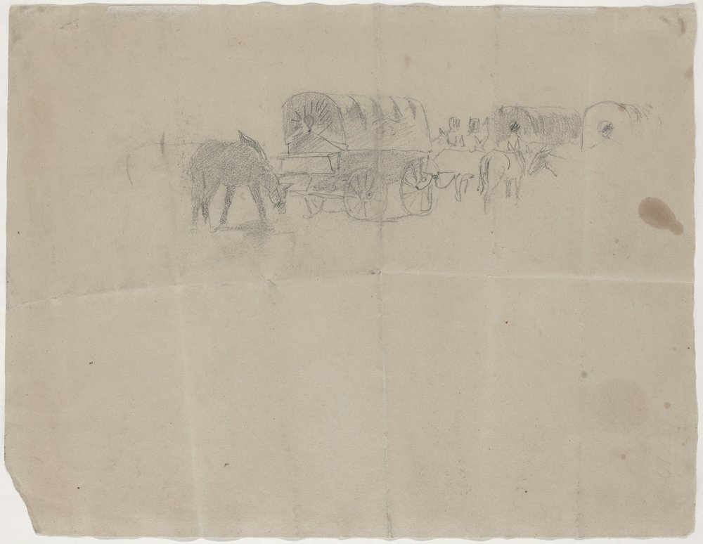 Supply Train and Mules by Winslow Homer