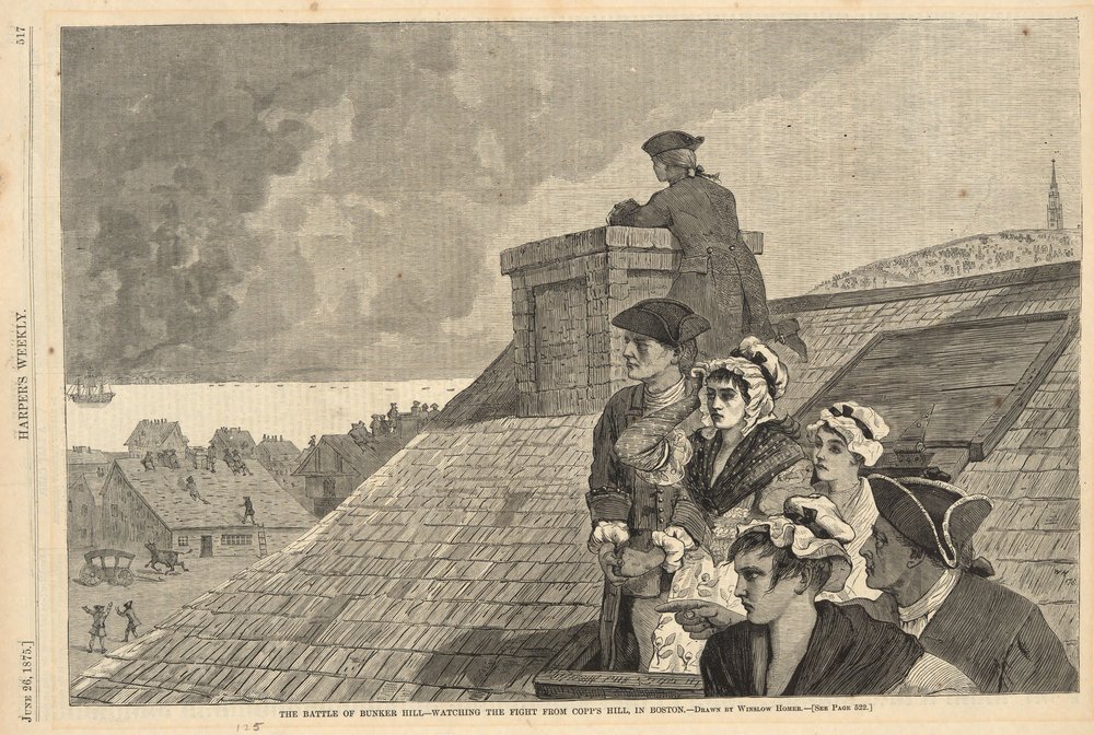 The Battle of Bunker Hill-- Watching the Flight from Copp