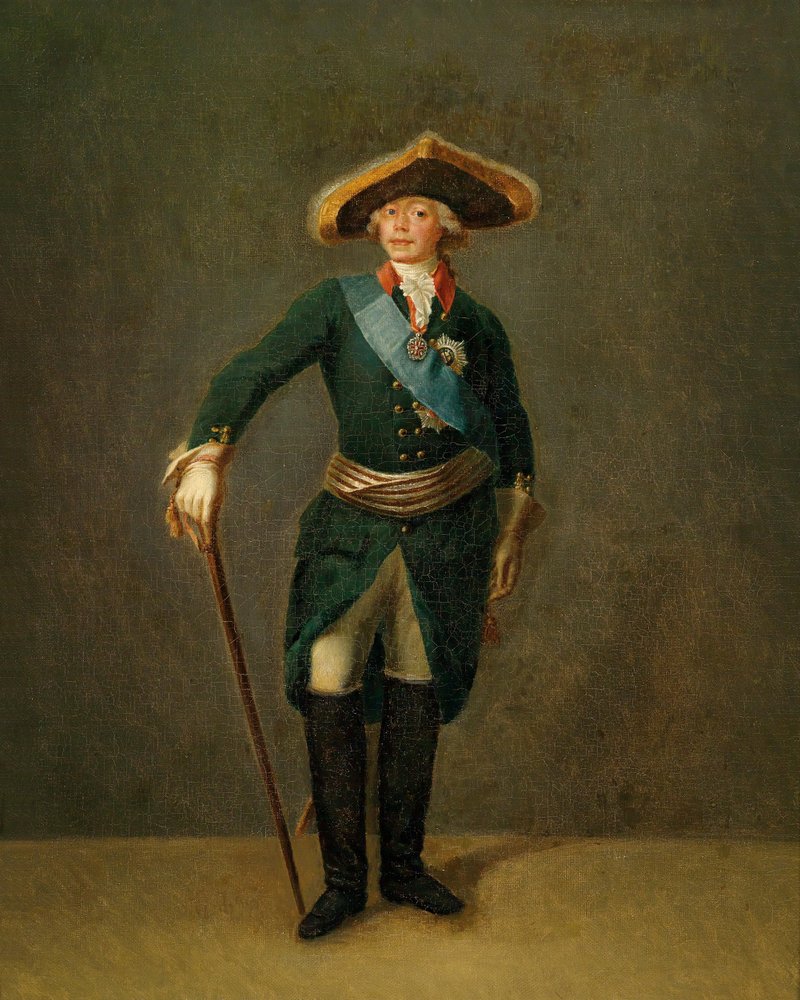 Portrait of Paul I by Stepan Semenovich Shchukin