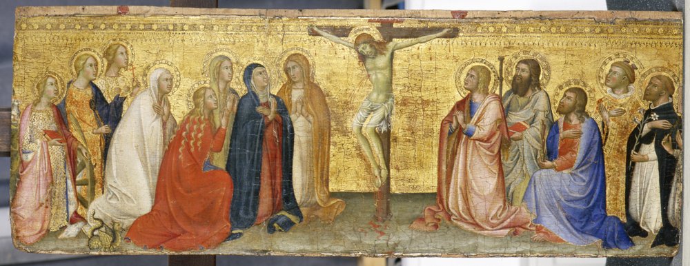 Christ on the Cross with Mary Magdalene and Other Saints by also Manfredi de Battilori Bartolo di Fredi