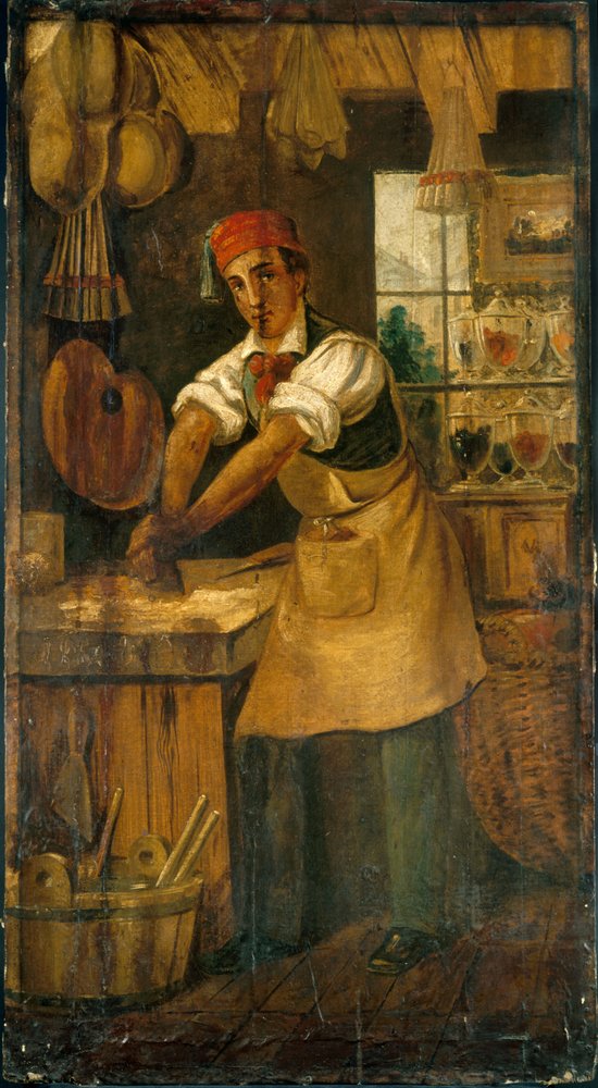 At the Good Grinder. Sign of a Color Merchant. Rue Saint-Martin, then Rue Saint-Denis (former Picou House), 1st Arrondissement, Paris by anonymous
