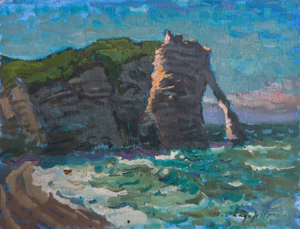 Normandy Etretat Study 2 by Alexander Shandor