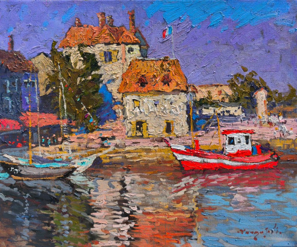 Vibrant Boats Harbor by Alexander Shandor