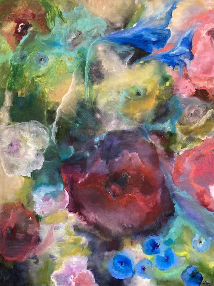 Vibrant Abstract Blooms by Alexandra Higgins