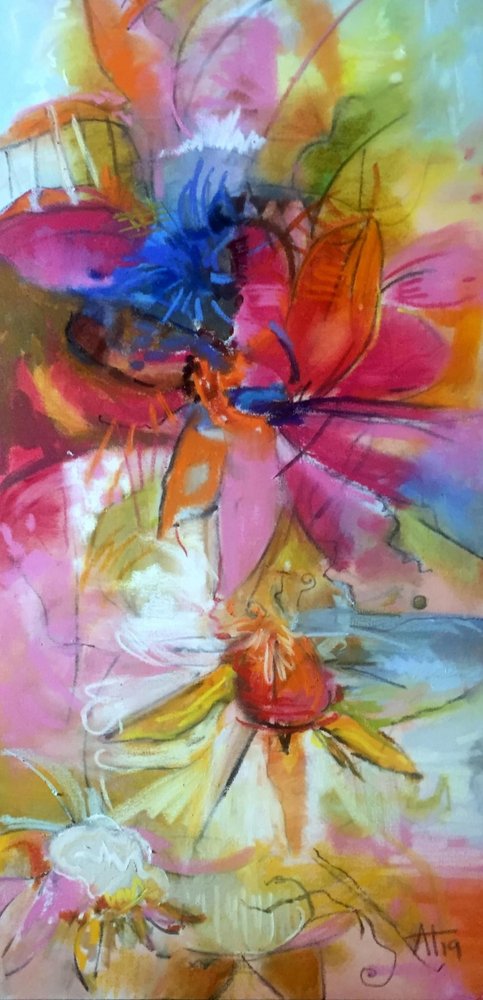 Vibrant Abstract Blooms by Alexandra Higgins