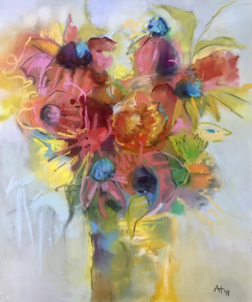Vibrant Abstract Bouquet by Alexandra Higgins