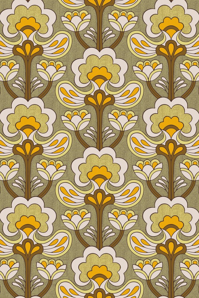 Groovy Floral Pattern by Alexandra Weise