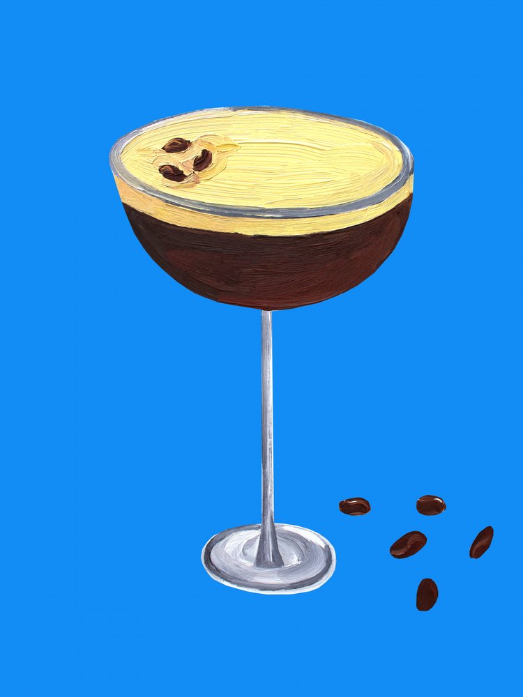Espresso Martini Blue by Alice Straker