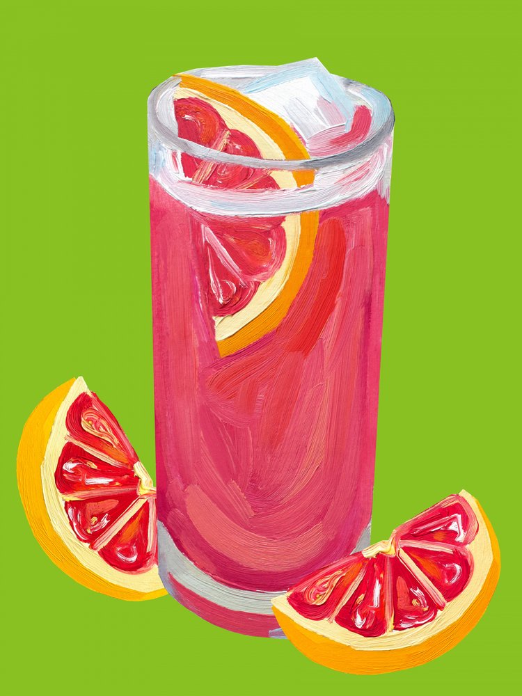 Pink Grapefruit Cocktail by Alice Straker
