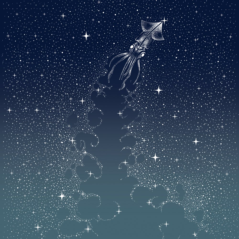 Celestial Squid Flight by Alirıza ÇAKIR