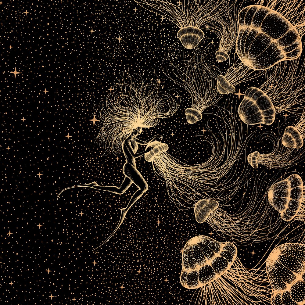 Cosmic Jellyfish Dream by Alirıza ÇAKIR