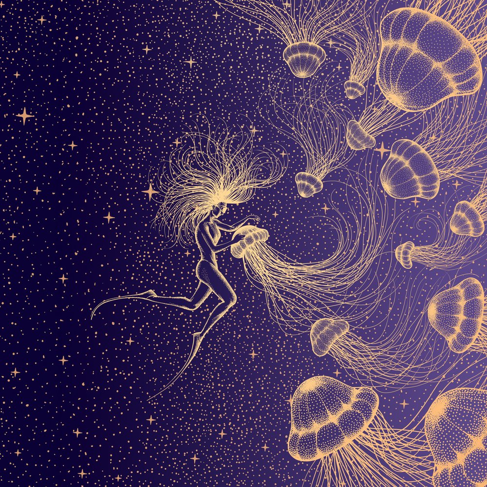 Cosmic Jellyfish Dream by Alirıza ÇAKIR
