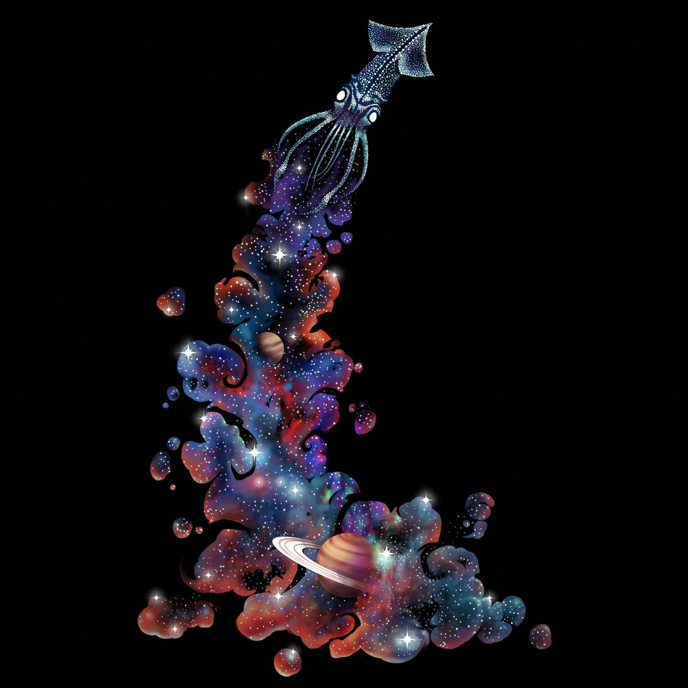 Cosmic Squid Voyage by Alirıza ÇAKIR