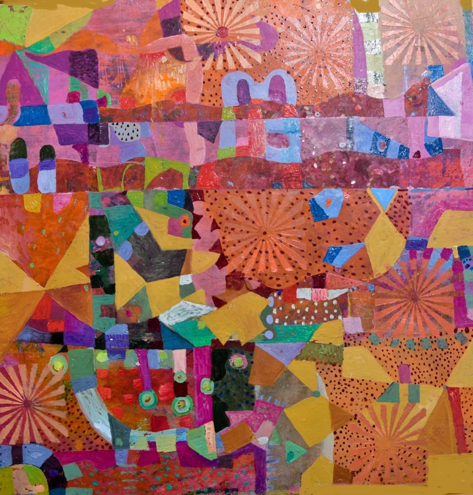Vibrant Geometric Patchwork by Alise Loebelsohn