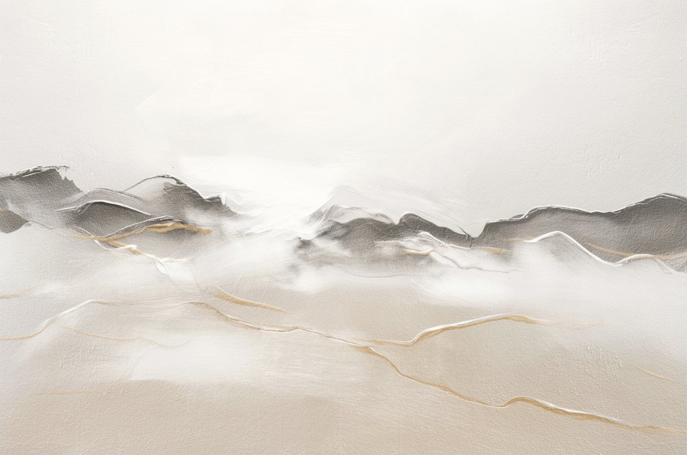 Abstract Golden Landscape by Alma