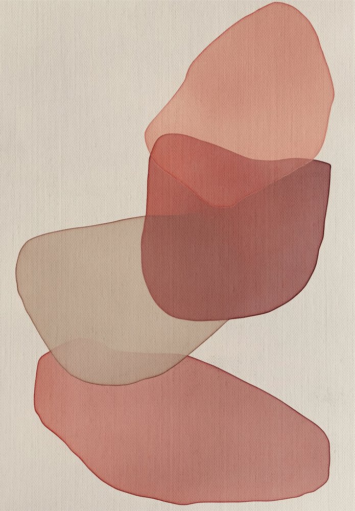 Gentle Overlapping Forms by Alma: Premium art reproduction