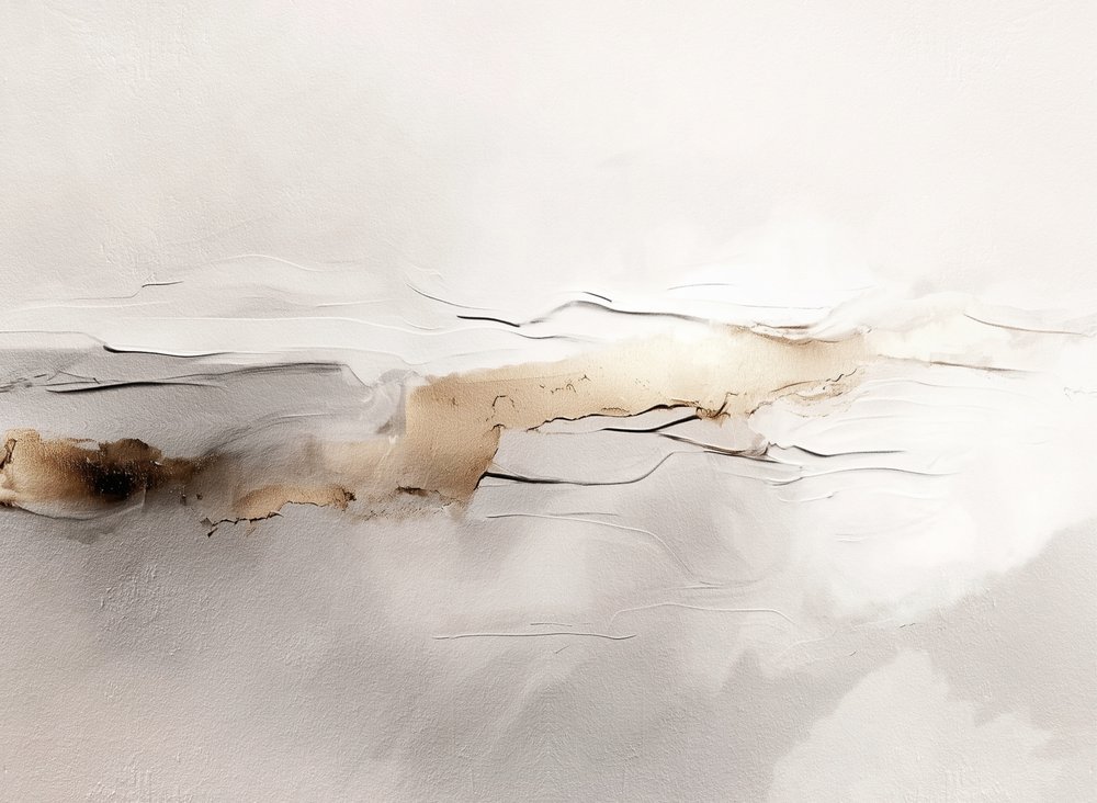 Golden Horizon Abstract by Alma