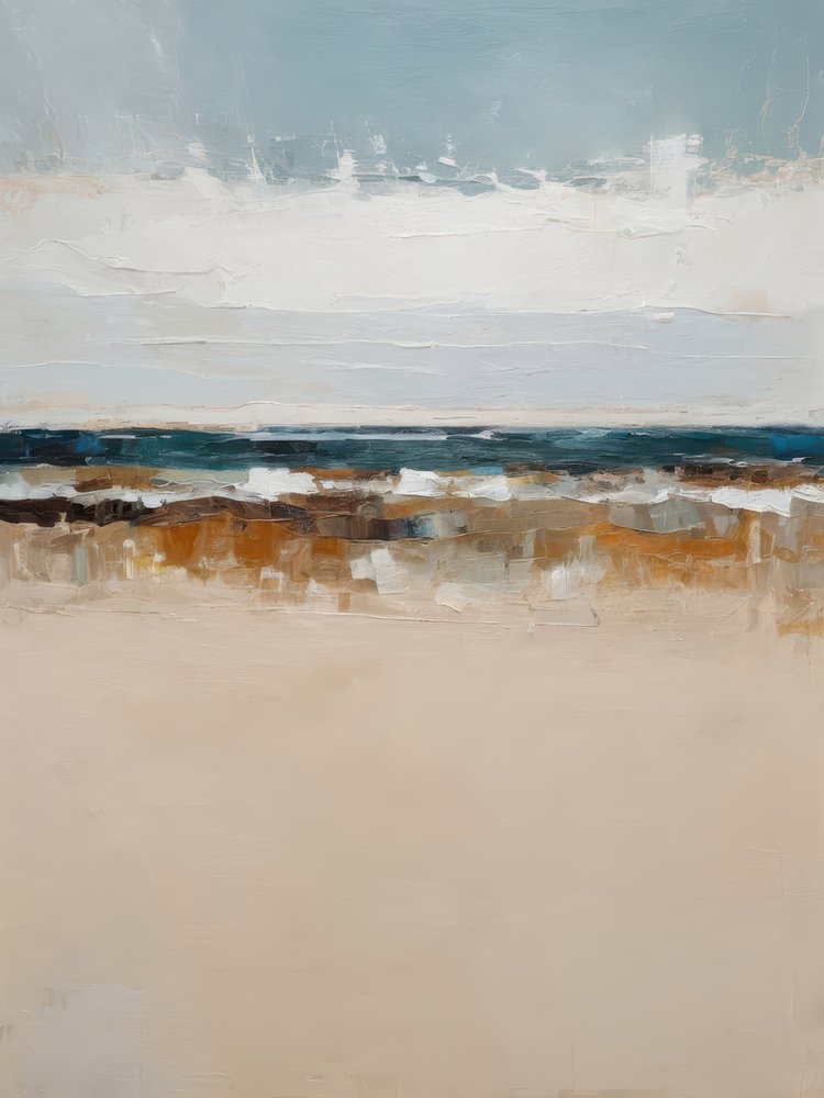 Calm Coastal Abstract by Alpenglow Workshop