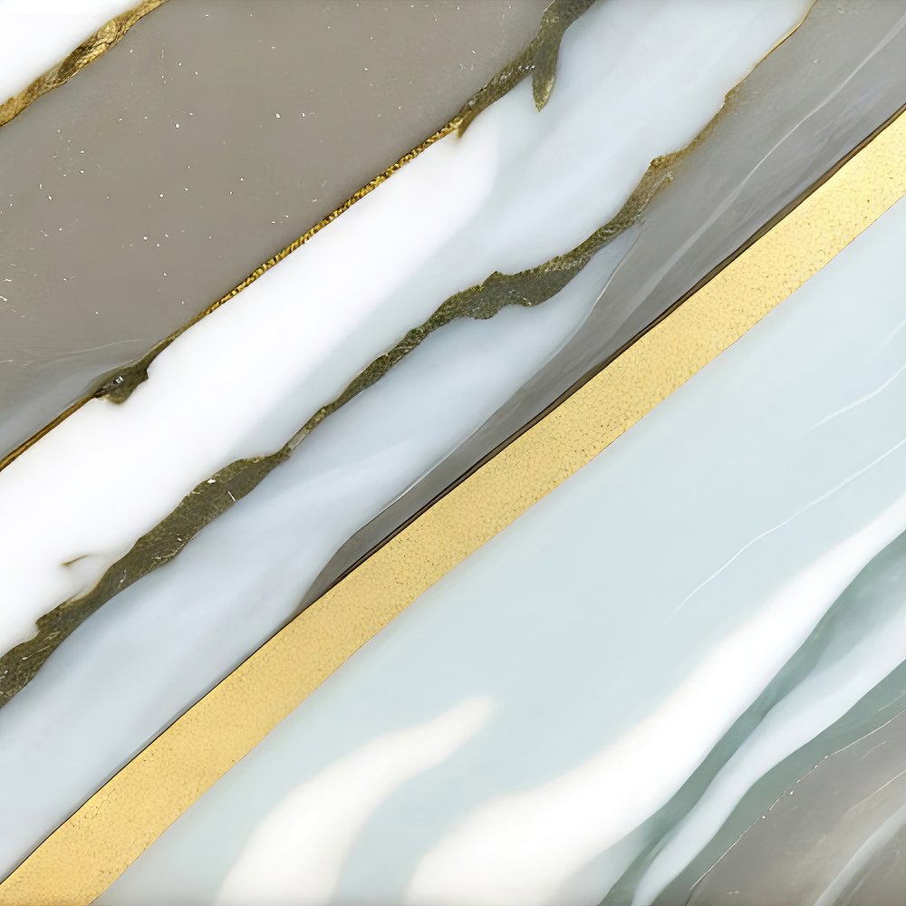 Fluid Gold Marble by Alpenglow Workshop