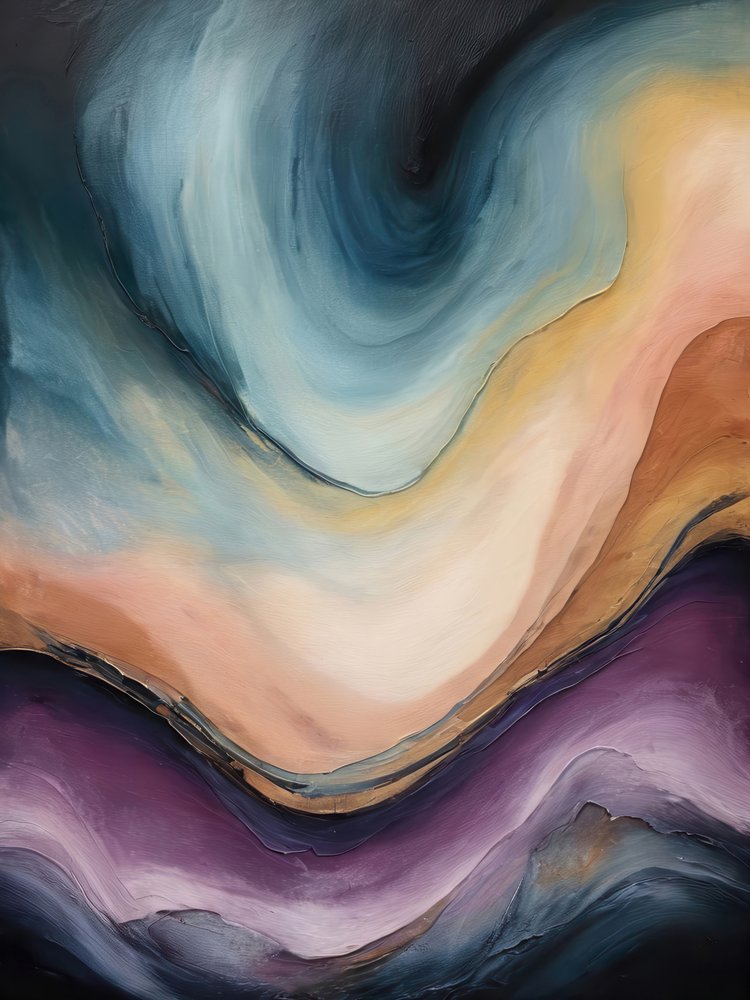 Fluid Mountain Hues by Alpenglow Workshop