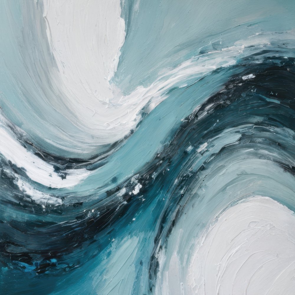 Fluid Ocean Abstract by Alpenglow Workshop