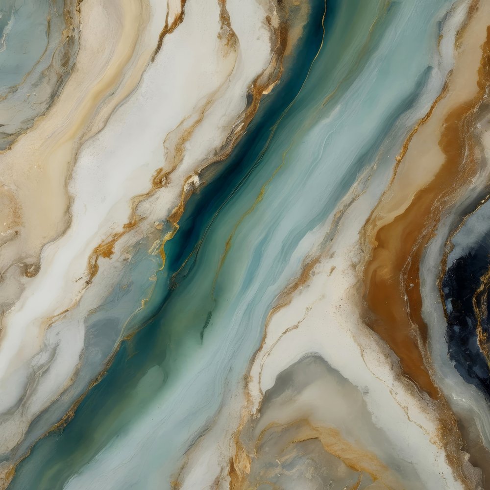 Fluid Teal Agate by Alpenglow Workshop