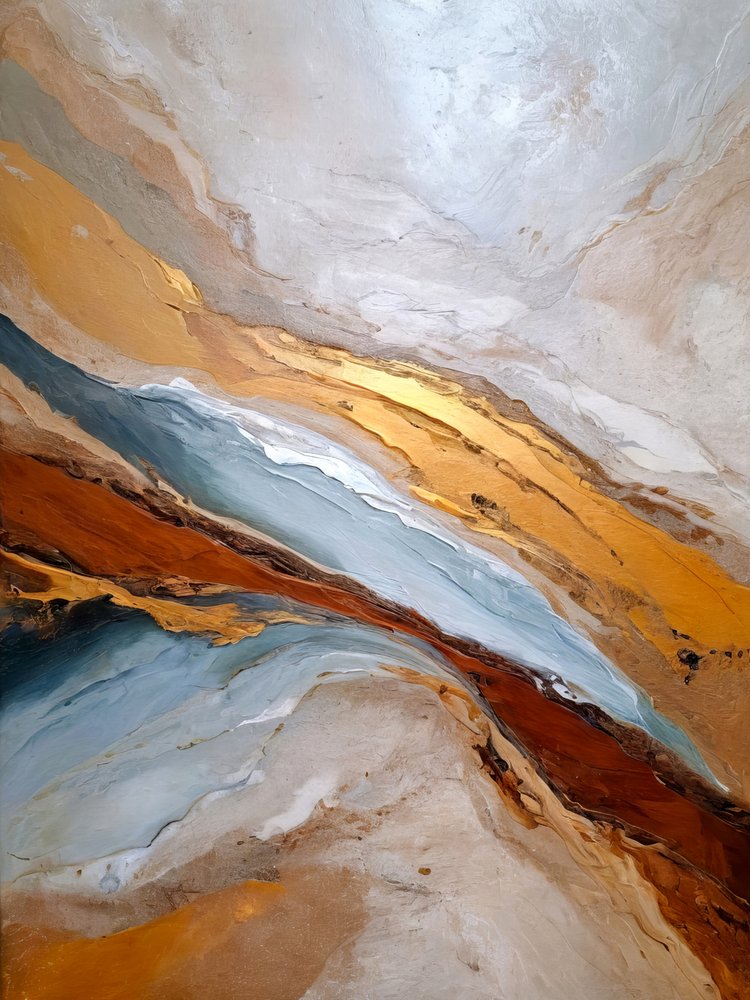 Golden Blue Flow by Alpenglow Workshop