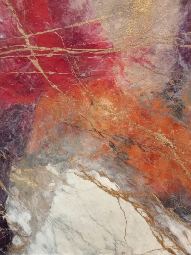 Golden Fluid Marble by Alpenglow Workshop