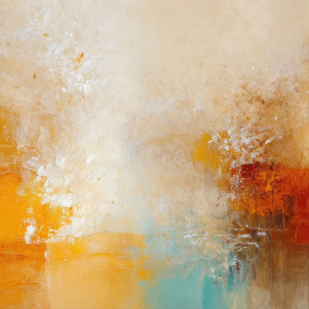 Golden Horizon Abstract by Alpenglow Workshop