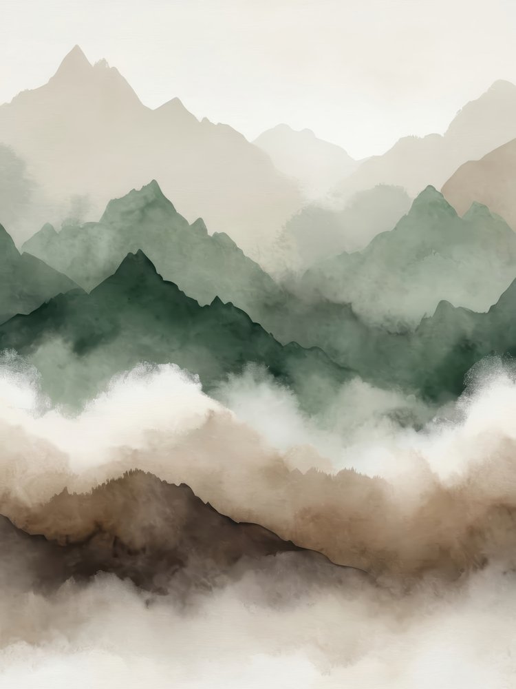 Misty Mountain Layers by Alpenglow Workshop