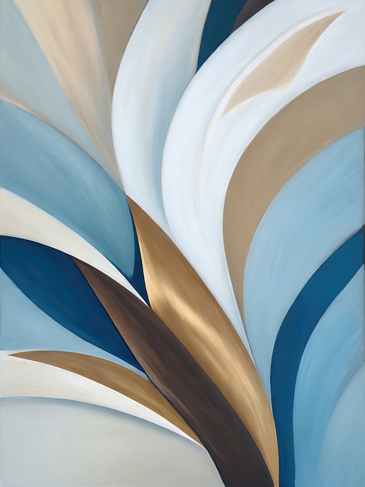 Serene Abstract Curves by Alpenglow Workshop
