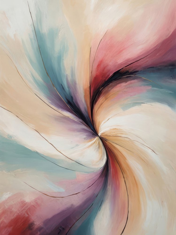 Vibrant Abstract Swirl by Alpenglow Workshop