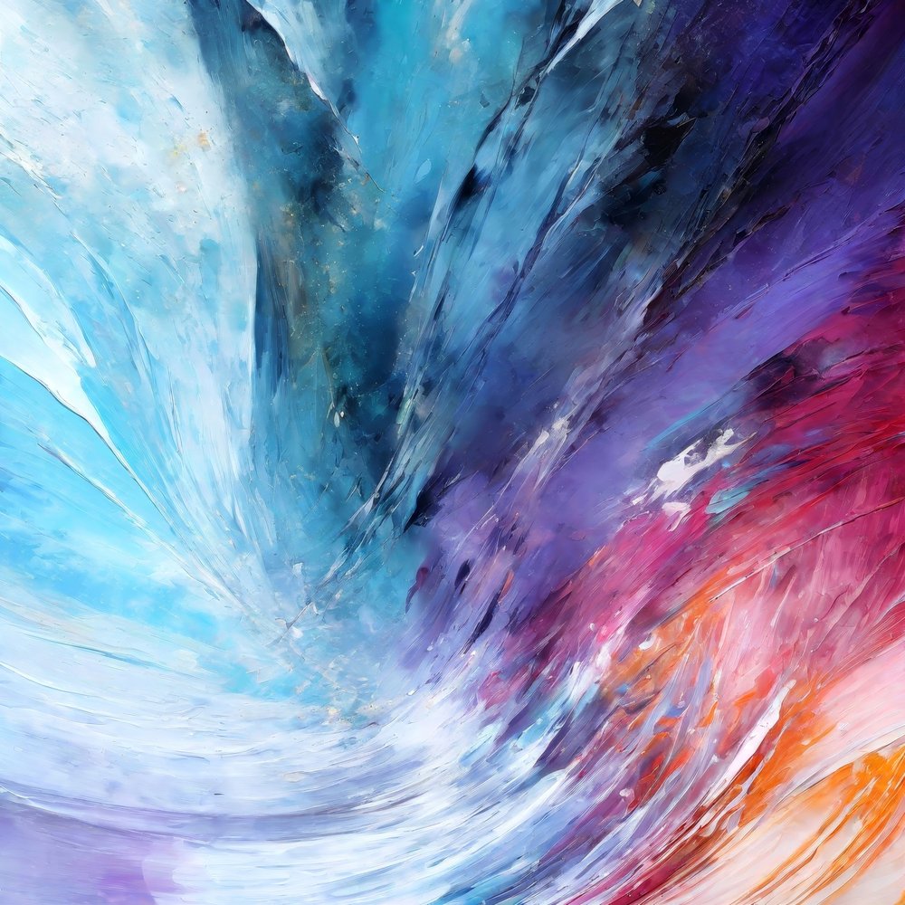 Vibrant Color Swirl by Alpenglow Workshop