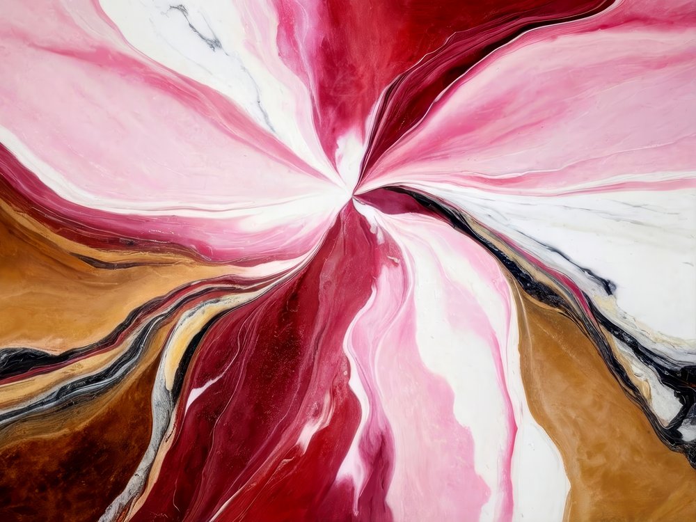 Vibrant Fluid Swirls by Alpenglow Workshop