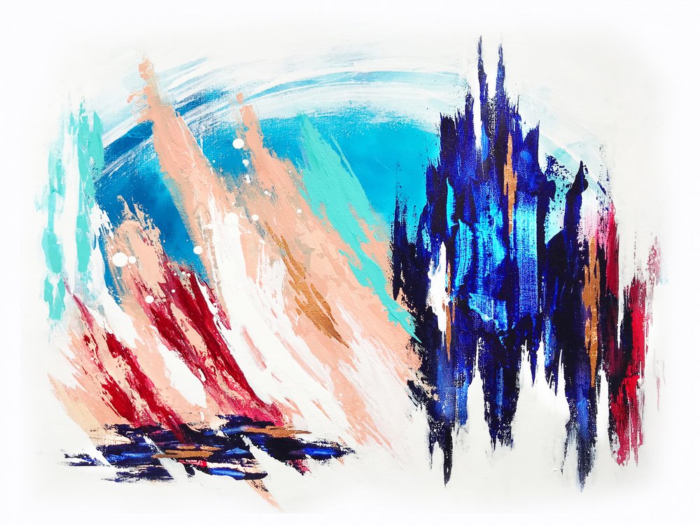 Abstract City Glow by Alyson Storms