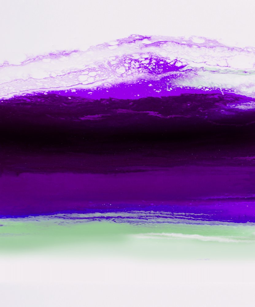 Abstract Purple Landscape by Alyson Storms