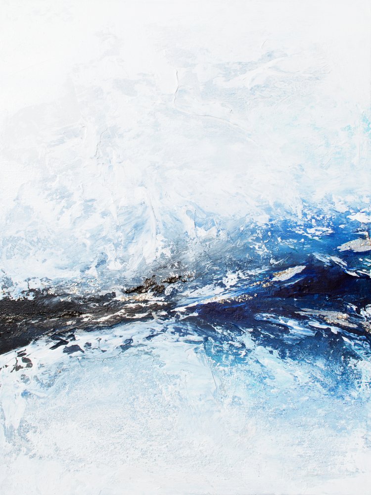 Arctic Blue Abstract by Alyson Storms: Buy fine art prints