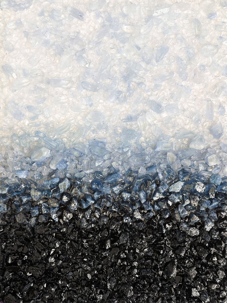 Blue Black Crystal Gradient by Alyson Storms