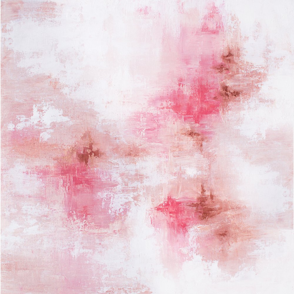Blush Serene Abstract by Alyson Storms