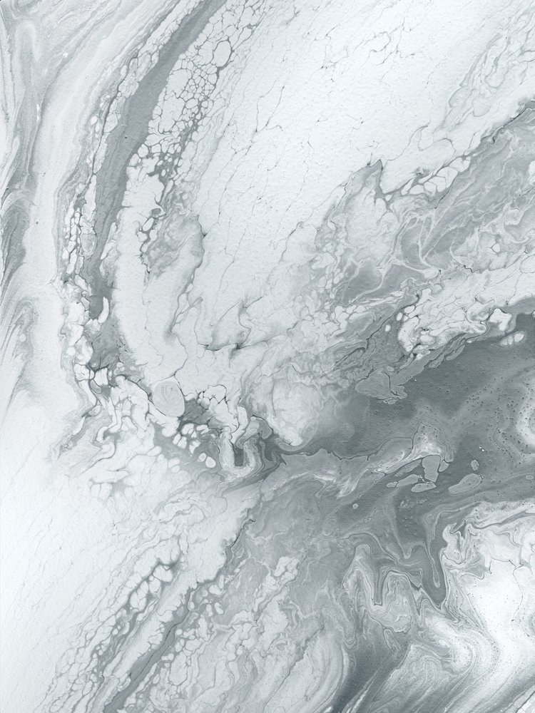 Elegant Grey Swirls by Alyson Storms