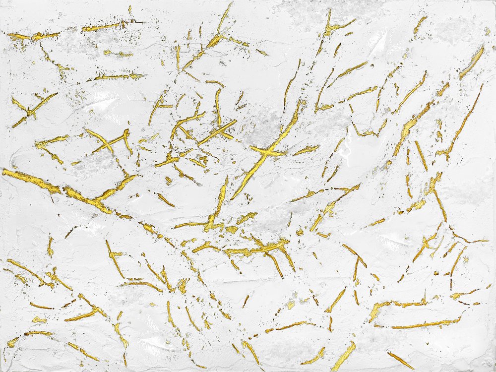 Golden Organic Texture by Alyson Storms