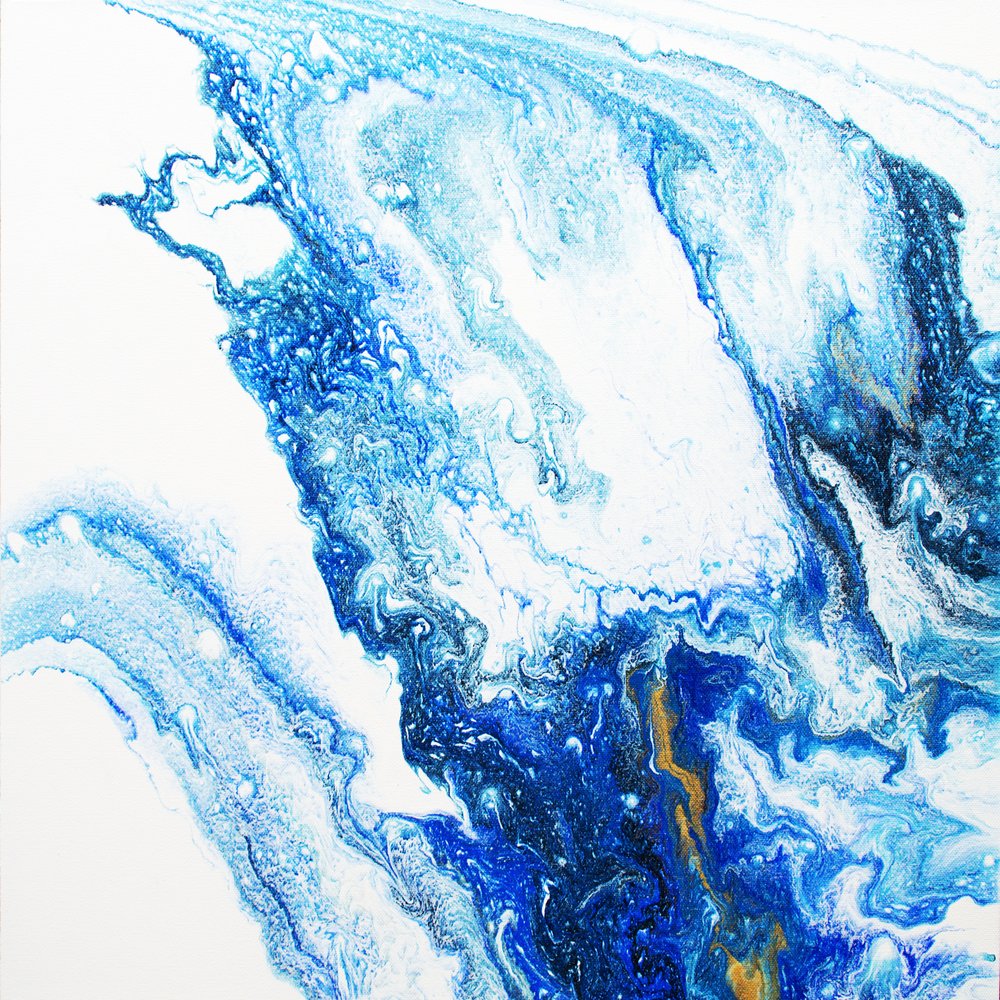 Oceanic Gold Swirl by Alyson Storms