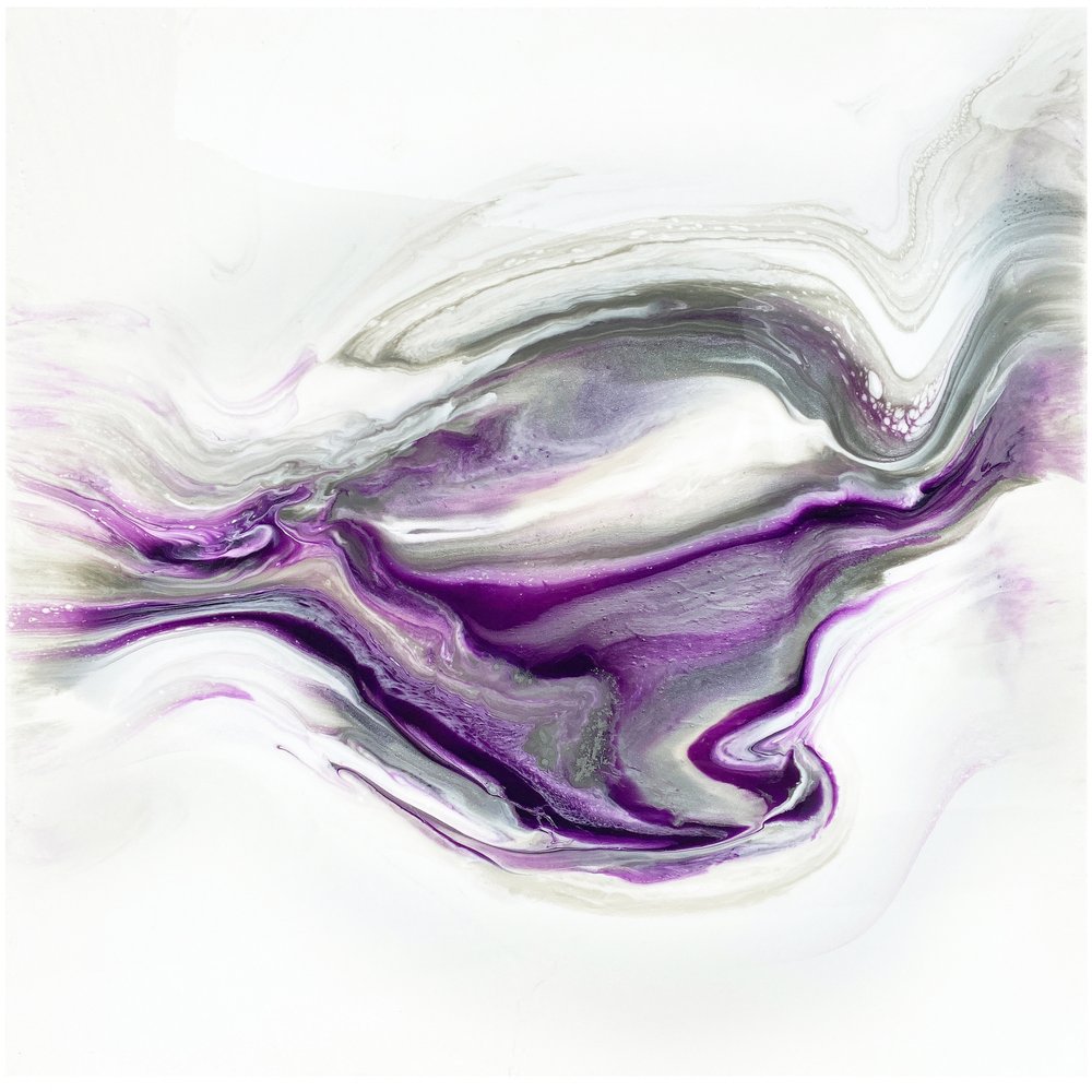 Purple Fluid Swirl by Alyson Storms