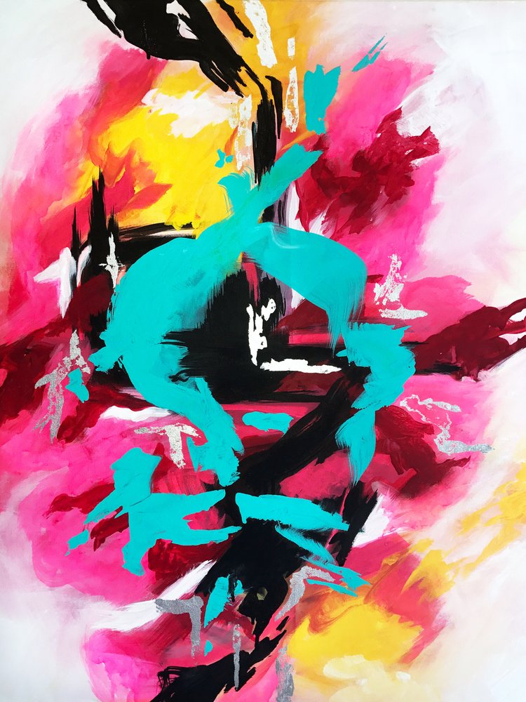 Vibrant Abstract Burst by Alyson Storms