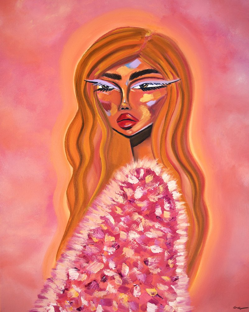 Pink Fur Glamour by Amy Straley