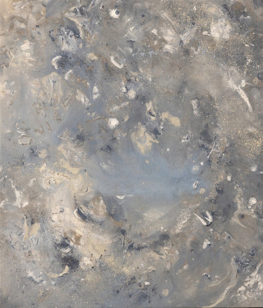 Soft Blue Gray Flow by Anastasiya Devochkina