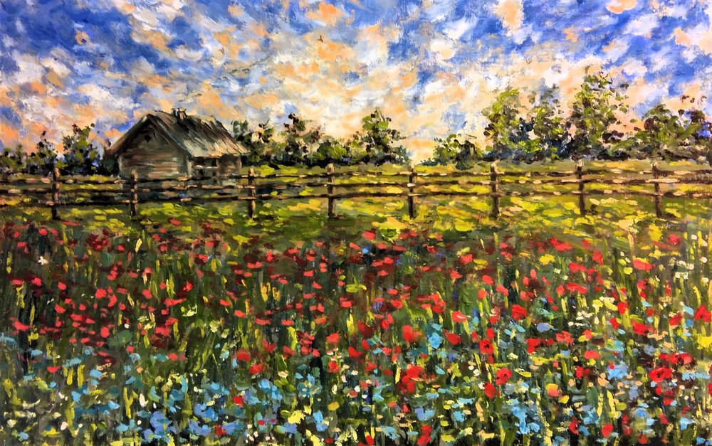 Countryside Landscape by Anda Bieza
